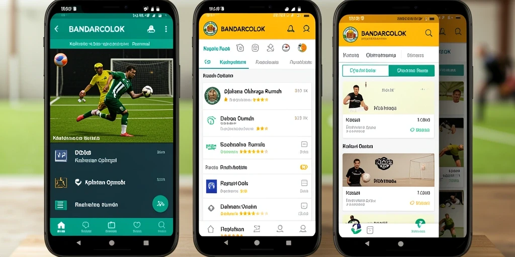 Tampilan antarmuka aplikasi BANDARCOLOK yang menarik dan mudah digunakan.