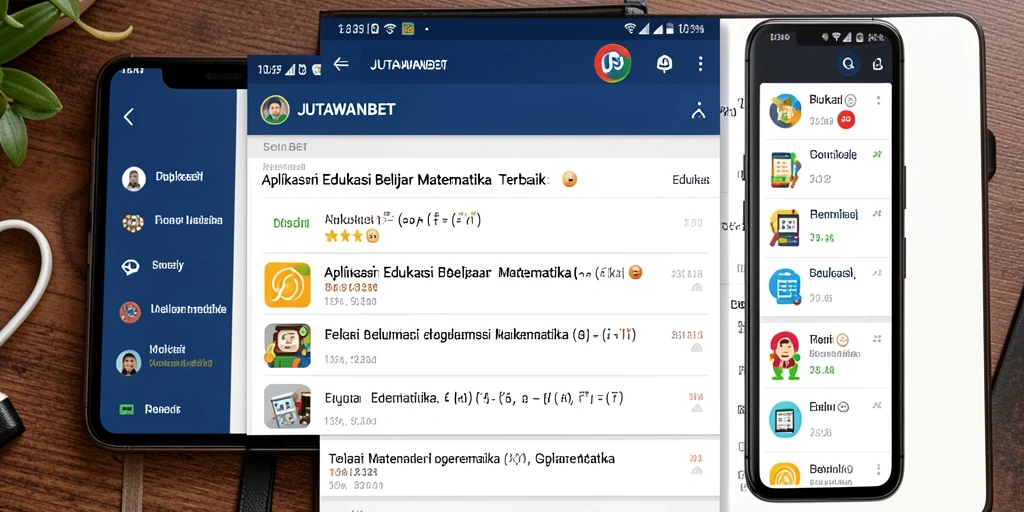 Tampilan antarmuka JUTAWANBET yang menarik dan informatif untuk belajar matematika.