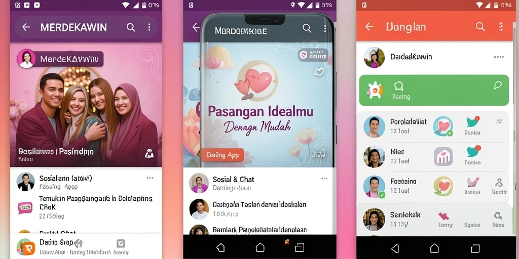 Tampilan antarmuka utama MERDEKAWIN yang user-friendly dan menarik.