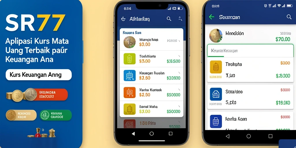 Antarmuka pengguna SR777 yang menampilkan nilai tukar secara real-time.