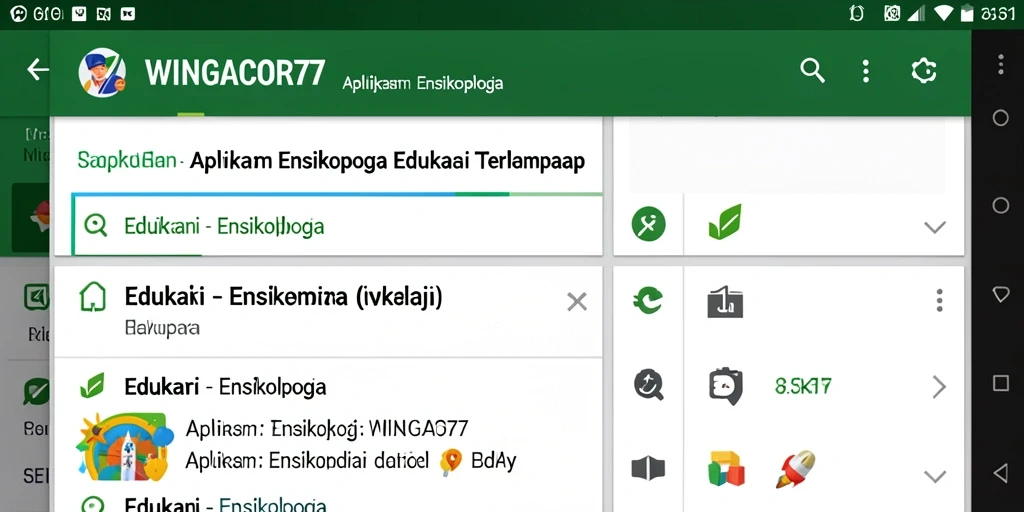 Tampilan antarmuka WINGACOR77 yang user-friendly dan informatif.
