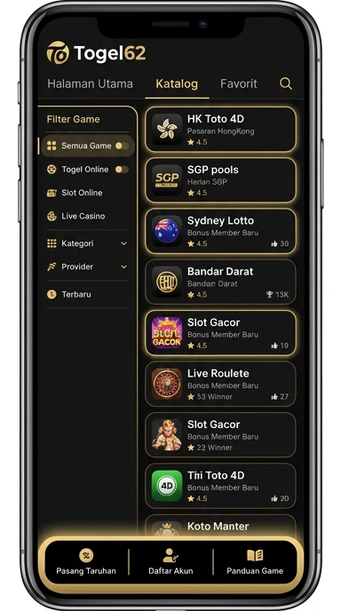 Temukan Aplikasi Terpopuler di Togel62 — Download Sekarang!