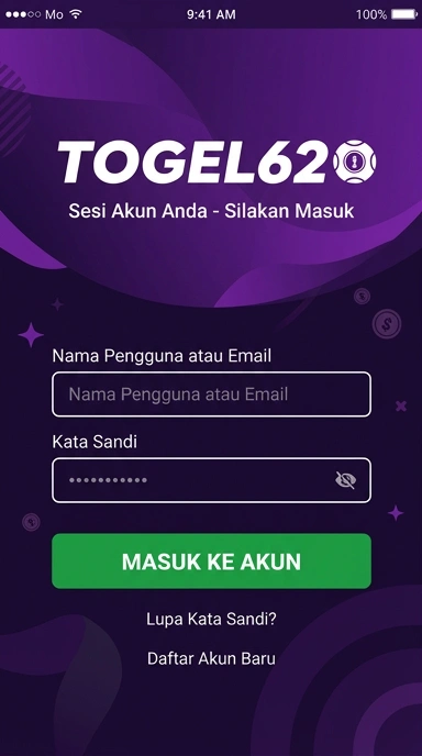 Beranda Masuk Akun Togel62 untuk Android